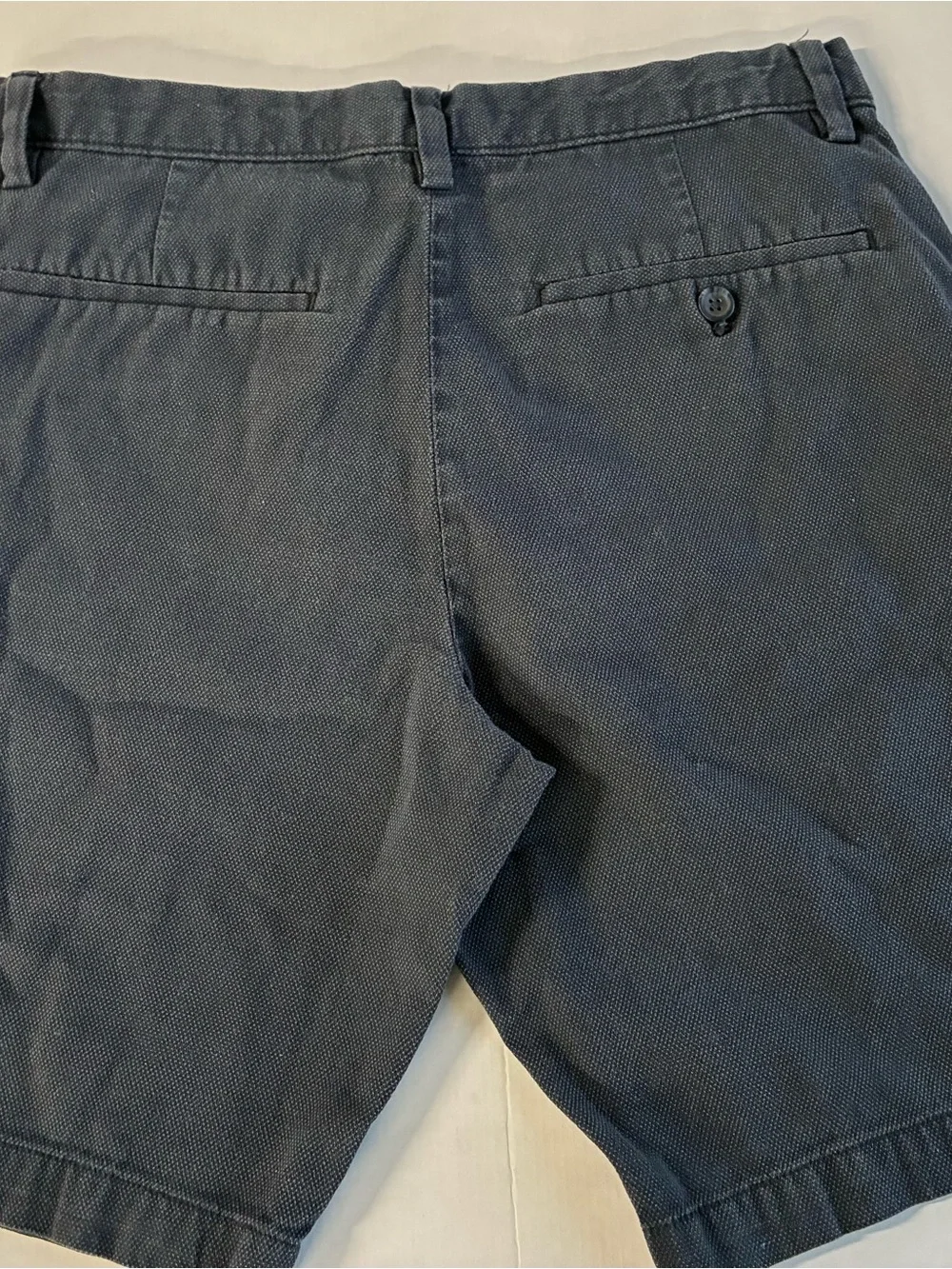 Banana Republic Men's Dark Blue Flat-Front Shorts